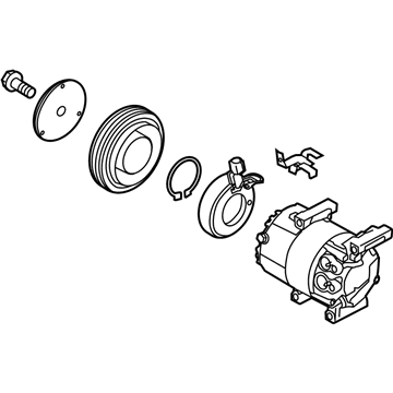 Hyundai 97701-2K750 Compressor Assembly 97701-2K750 Hyundai Compressor Assembly Illustration 1 of 1