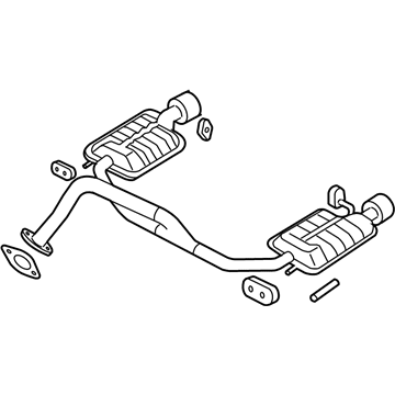 2003 Hyundai Tiburon Tail Pipe - 28700-2C451