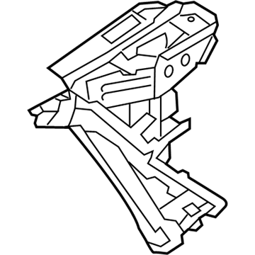 Hyundai 64570-B1000 Panel Assembly-Fender Apron Upper Complete,LH 64570-B1000 Hyundai Panel Assembly-Fender Apron Upper Complete,LH Illustration 1 of 1