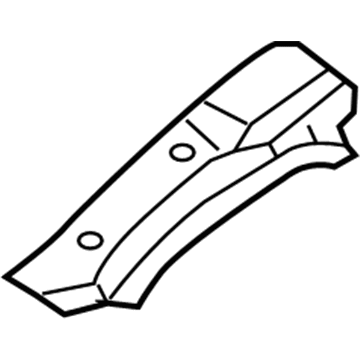 Hyundai 64461-B1000 Panel Assembly-Shock Absorber Housing Upper,RH 64461-B1000 Hyundai Panel Assembly-Shock Absorber Housing Upper,RH Illustration 1 of 1