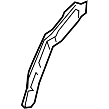 64536-B1000 Hyundai Extension-Fender Apron Upper Outer,LH Illustration 1 of 1
