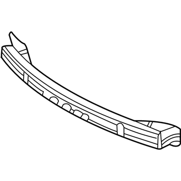 86630-4D000 Hyundai Rear Bumper Rail Assembly Illustration 1 of 1