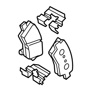 2024 Hyundai Tucson Brake Pad Set - 58302-N9A15