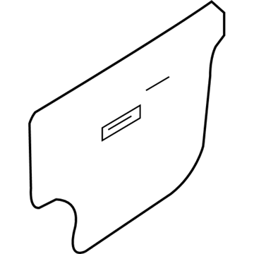 Hyundai 82392-4D000 Front Door Trim Seal Right Hand 82392-4D000 Hyundai Front Door Trim Seal Right Hand Illustration 1 of 1