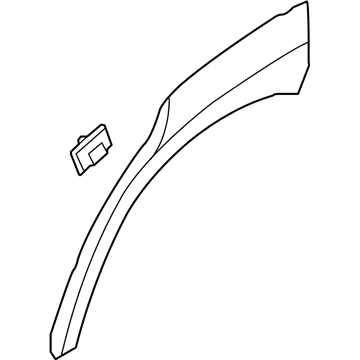 Hyundai 87742-K4500-C5G Garnish Assembly Quarter Side Right Hand 87742-K4500-C5G Hyundai Garnish Assembly Quarter Side Right Hand Illustration 1 of 1