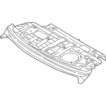 69300-F3200 Hyundai Rear Package Tray Panel Assembly Illustration 1 of 1