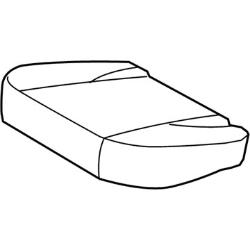 89170-2E000-G8A Hyundai Rear Seat Cushion Cover Left Illustration 1 of 1
