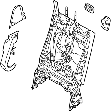 Hyundai 89A31-R6010-NNB FRAME ASSY-3RD S/BACK,LH 89A31-R6010-NNB Hyundai FRAME ASSY-3RD S/BACK,LH Illustration 1 of 1