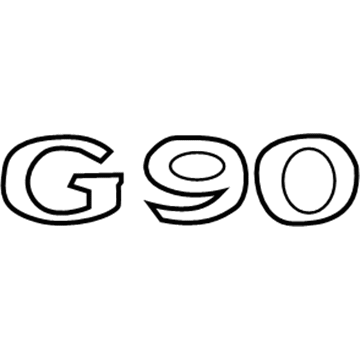 86313-D2000 Hyundai Emblem-G90 Illustration 1 of 1