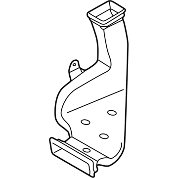 Hyundai 97360-2S050 Rear Heating Duct Right Hand 97360-2S050 Hyundai Rear Heating Duct Right Hand Illustration 1 of 1