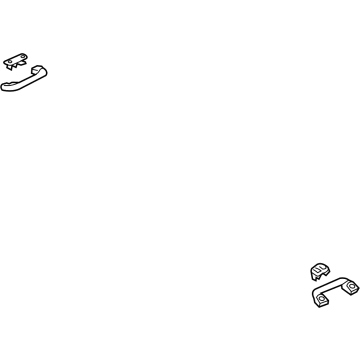 Hyundai 85343-D2900-NBD Roof Assist Rear Handle Assembly Left 85343-D2900-NBD Hyundai Roof Assist Rear Handle Assembly Left Illustration 1 of 1