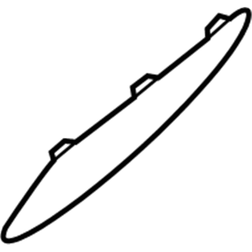 92631-D3000 Hyundai Reflector-Front Door,LH Illustration 1 of 1