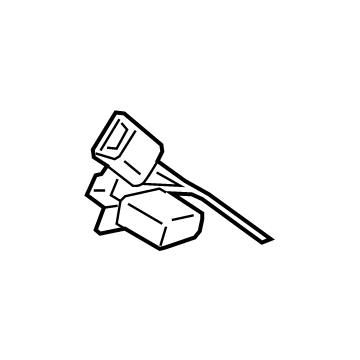 Hyundai 898B0-BE000-NNB Rear Seat Belt Buckle Assembly Right Hand 898B0-BE000-NNB Hyundai Rear Seat Belt Buckle Assembly Right Hand Illustration 1 of 1