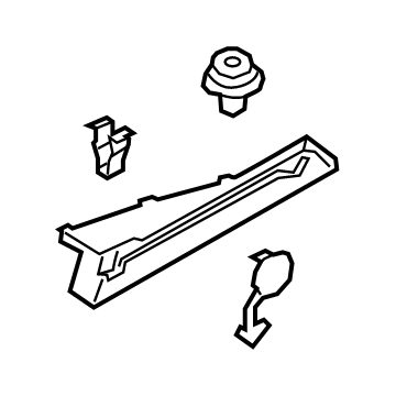 Hyundai 85910-G2000-T9Y Cover Shelf Side Trim Assembly Left Hand 85910-G2000-T9Y Hyundai Cover Shelf Side Trim Assembly Left Hand Illustration 1 of 1