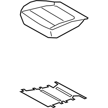 88150-J9000 Hyundai Front Seat Cushion Pad Assembly Left Hand Illustration 1 of 1