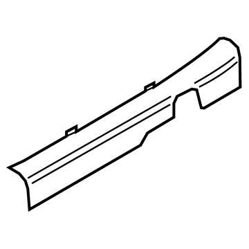 85870-BF000-NNB Hyundai Front Door Scuff Trim Assembly Left Hand Illustration 1 of 1