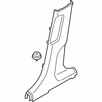 Hyundai 85845-BF100-NNB Trim Assembly Center Pillar Lower Right Hand 85845-BF100-NNB Hyundai Trim Assembly Center Pillar Lower Right Hand Illustration 1 of 1