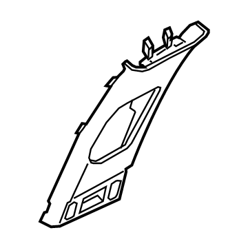 Hyundai 85840-BE000-NNB Trim Assembly-Center Pillar Upper Right Hand 85840-BE000-NNB Hyundai Trim Assembly-Center Pillar Upper Right Hand Illustration 1 of 1