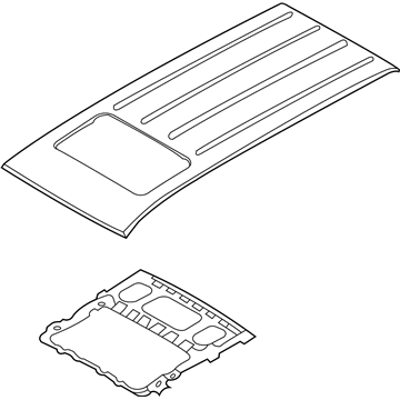 67110-4D610 Hyundai Panel Assembly-Roof Illustration 1 of 1