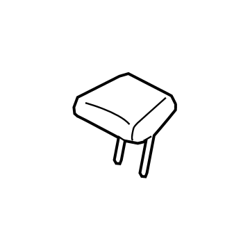 Hyundai 89705-BE000-S2N Rear Seat Center Headrest Assembly 89705-BE000-S2N Hyundai Rear Seat Center Headrest Assembly Illustration 1 of 1