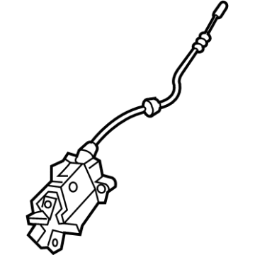 81430-D2700 Hyundai ACTR Assembly-RR PWR Dr Latch,LH Illustration 1 of 1