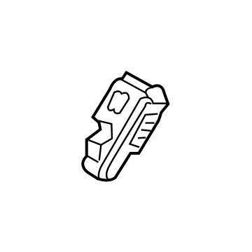 81421-D2710 Hyundai Latch Sub Assembly-RR Dr,RH Illustration 1 of 1