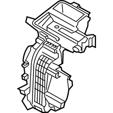 Hyundai 97134-G3000 Heater Case Left Hand 97134-G3000 Hyundai Heater Case Left Hand Illustration 1 of 1