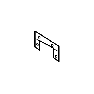 Hyundai 86642-D3100 Plate-Rear Bumper,RH 86642-D3100 Hyundai Plate-Rear Bumper,RH Illustration 1 of 1
