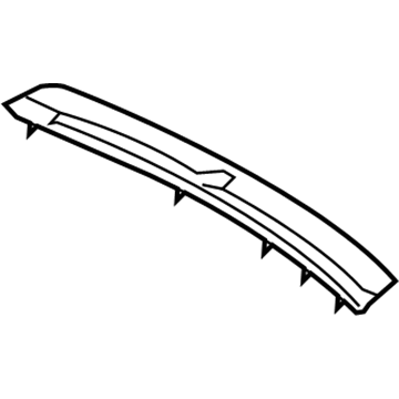 Hyundai 84810-D3000-TRY Garnish Assembly-Defroster Center 84810-D3000-TRY Hyundai Garnish Assembly-Defroster Center Illustration 1 of 1