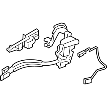 81320-2V000 Hyundai Front Door Latch Assembly Right Hand Illustration 1 of 1