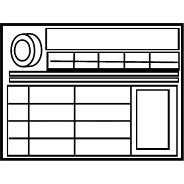 05203-2B542 Hyundai Tire Pressure Label Illustration 1 of 1