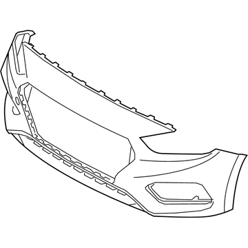86511-J0000 Hyundai Front Bumper Cover Illustration 1 of 1