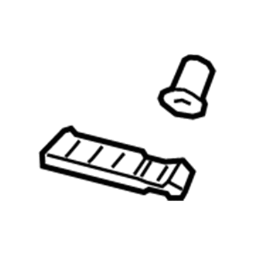 86513-J0000 Hyundai Front Bumper Side Bracket Left Hand Illustration 1 of 1
