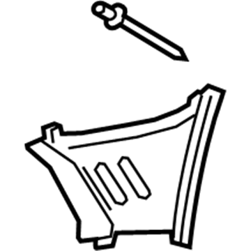 Hyundai 86573-J0000 Air Duct-Front Bumper,LH 86573-J0000 Hyundai Air Duct-Front Bumper,LH Illustration 1 of 1