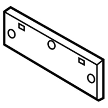 86519-J0000 Hyundai Front Bumper Grille License Plate Moulding Illustration 1 of 1