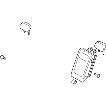 Hyundai 89300-0A000-U7A Rear Seat Back Assembly Left Hand 89300-0A000-U7A Hyundai Rear Seat Back Assembly Left Hand Illustration 1 of 1