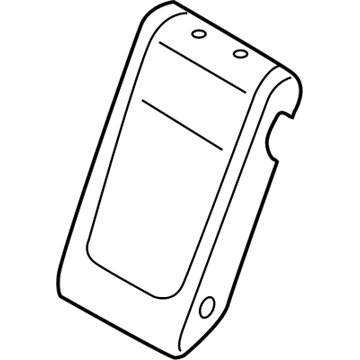 89360-0A000-U7A Hyundai Rear Seat Back Cover Left-Hand Illustration 1 of 1