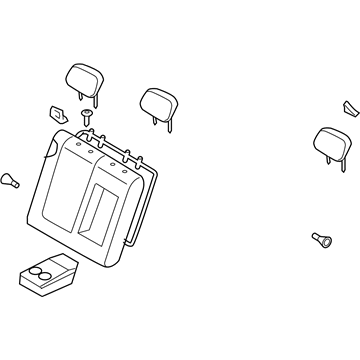Hyundai 89400-0A000-U7A Rear Seat Back Assembly Right Hand 89400-0A000-U7A Hyundai Rear Seat Back Assembly Right Hand Illustration 1 of 1