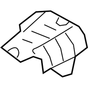 Hyundai 28794-3L000 Protector-Heat Rear,RH 28794-3L000 Hyundai Protector-Heat Rear,RH Illustration 1 of 1