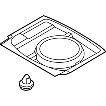 Hyundai 85705-D2000-NNB Cover-Luggage Rear 85705-D2000-NNB Hyundai Cover-Luggage Rear Illustration 1 of 1