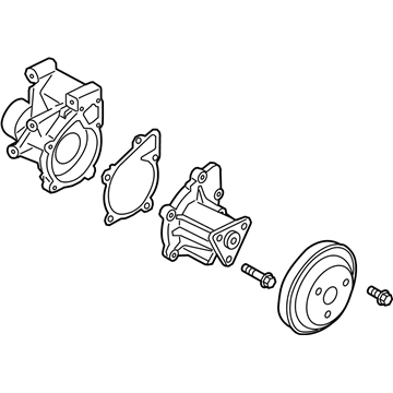 Hyundai 25100-2GTC0 Coolant Pump Assembly 25100-2GTC0 Hyundai Coolant Pump Assembly Illustration 1 of 1