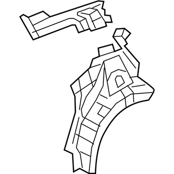 Hyundai 71601-2V012 Quarter Inner Panel Assembly Left Hand 71601-2V012 Hyundai Quarter Inner Panel Assembly Left Hand Illustration 1 of 1