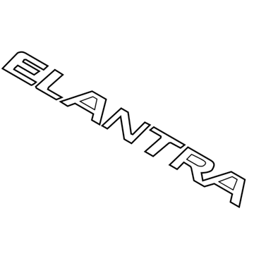 Hyundai Elantra GT Emblem - 86315-A5000