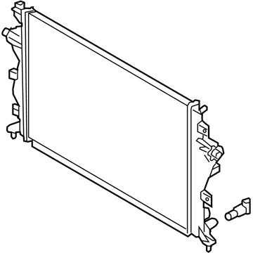 25310-G2000 Hyundai Radiator Assembly Illustration 1 of 1