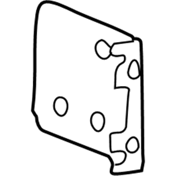Hyundai 96155-39000 Radio Mounting Bracket Left Hand 96155-39000 Hyundai Radio Mounting Bracket Left Hand Illustration 1 of 1