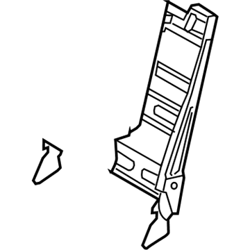 89302-0W400 Hyundai Frame Assembly-3rd Seat Back,LH Illustration 1 of 1