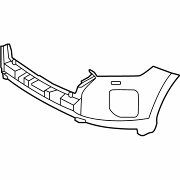 865A0-S8BA0 Hyundai Cover-FR Bumper,LH Illustration 1 of 1