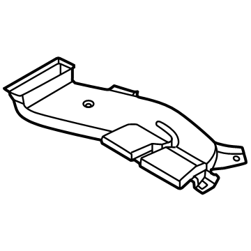 Hyundai 97360-KL000 Rear Heating Duct Left Hand 97360-KL000 Hyundai Rear Heating Duct Left Hand Illustration 1 of 1