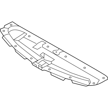 Hyundai 86362-B8010 Radiator Grille Cover Upper 86362-B8010 Hyundai Radiator Grille Cover Upper Illustration 1 of 1