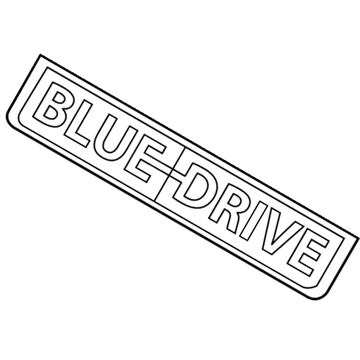 Hyundai 86321-K4000 Emblem-Blue Drive,LH 86321-K4000 Hyundai Emblem-Blue Drive,LH Illustration 1 of 1